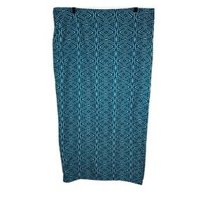 RipSkirt Hawaii Playa Ocean Blue Midi Wrap Skirt XL Travel Swim Cover-Up Beach